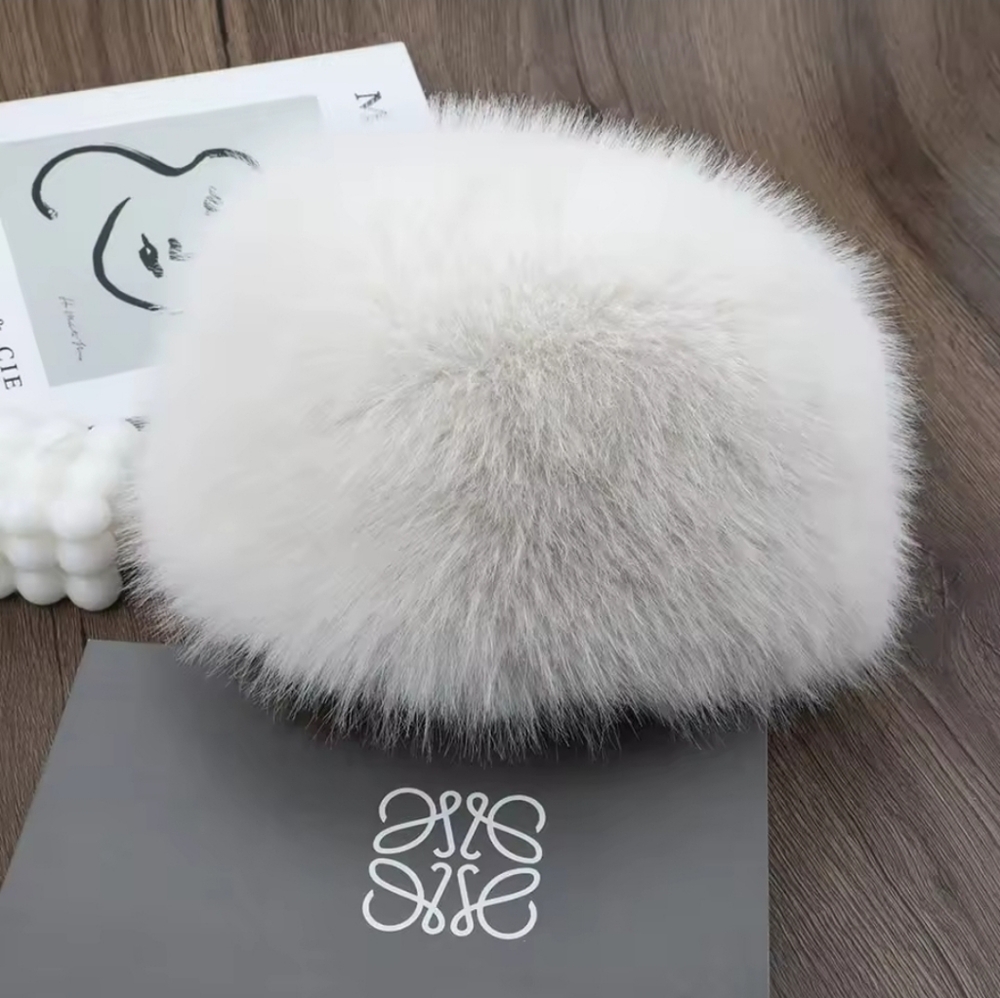 Flash Sale Elegant Russian Black faux mink Fur Hat 💕 warm!! - Picture 5 of 7